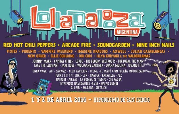 Lineup Lollapalooza Argentina 2014